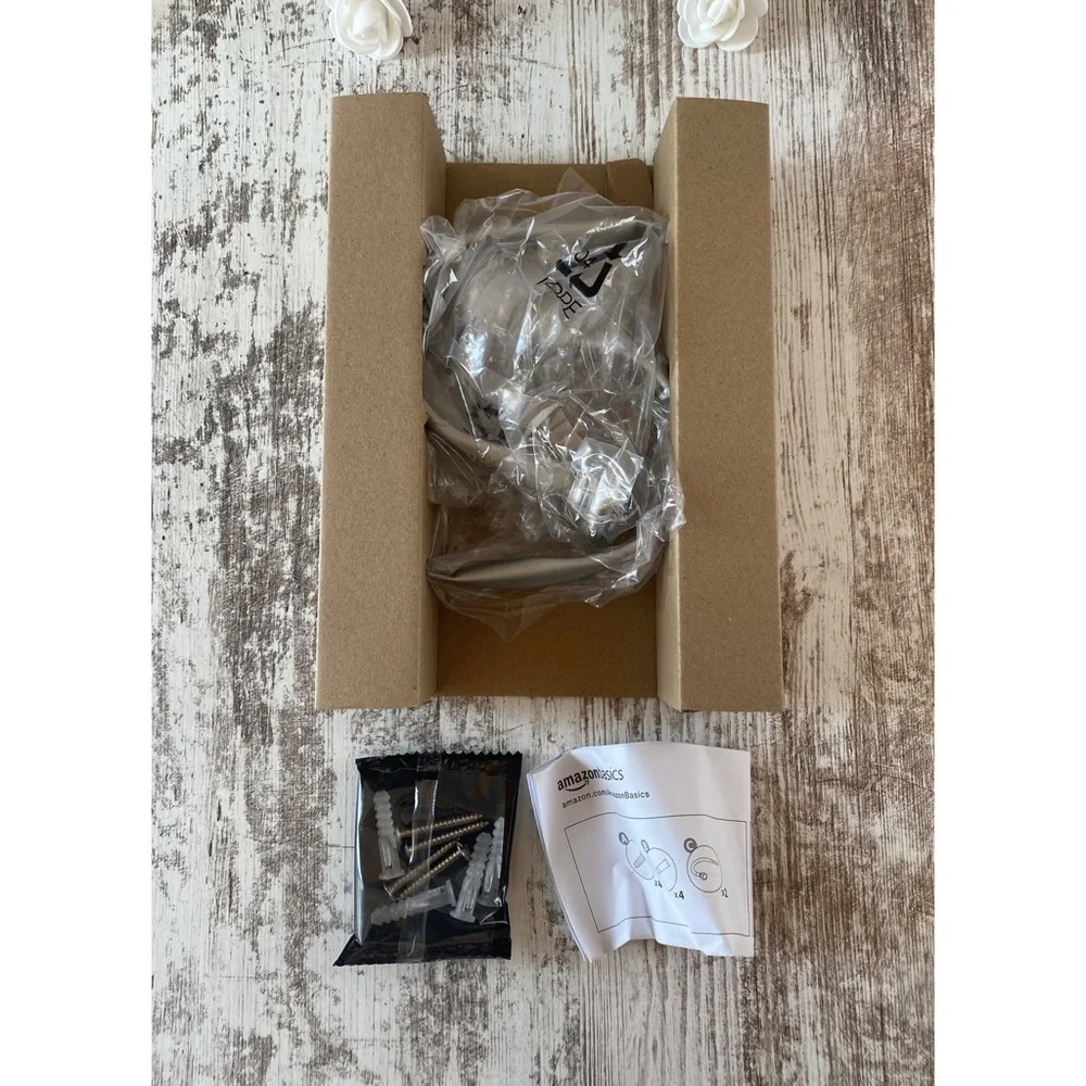 Brand new Amazon Basics curtain holdback set